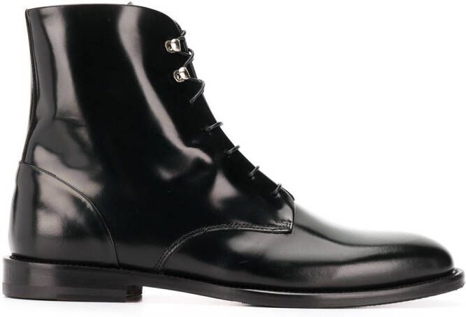 Scarosso Eva lace-up boots Black