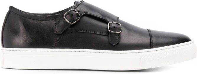 Scarosso Fabio double buckle sneakers Black