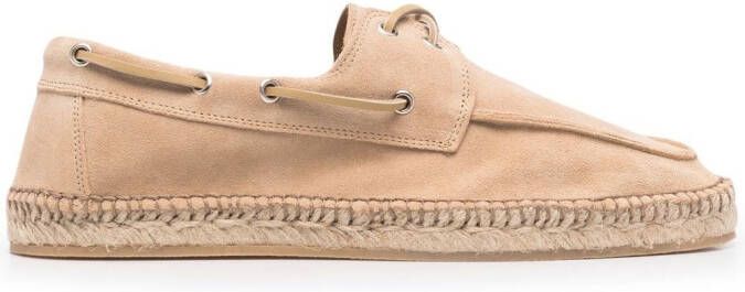 Scarosso Felipe suede boat shoes Neutrals