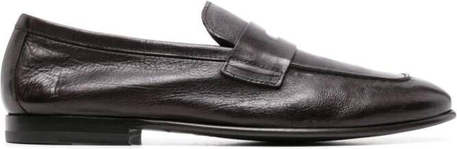 Scarosso Gregory leather loafers Brown