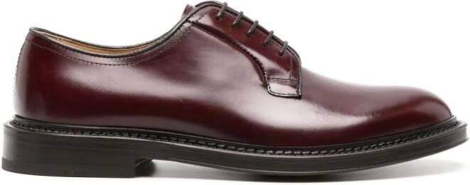Scarosso Harry leather derby shoes Red