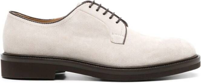 Scarosso Harry suede derby shoes Neutrals