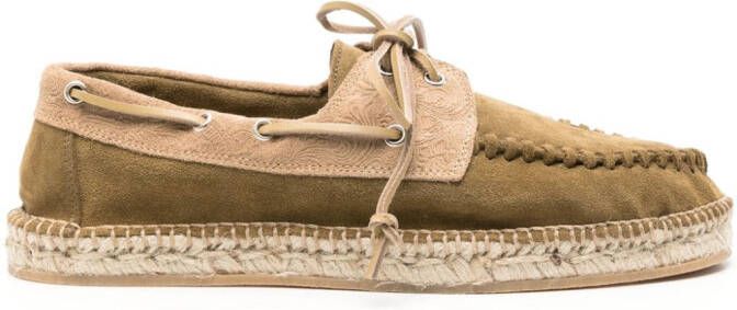 Scarosso Kai suede espadrilles Green