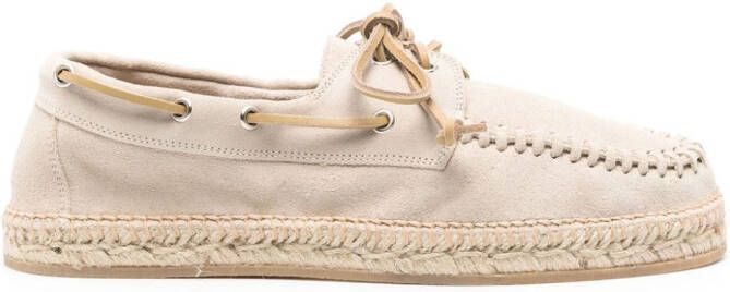 Scarosso Kai suede espadrilles Neutrals