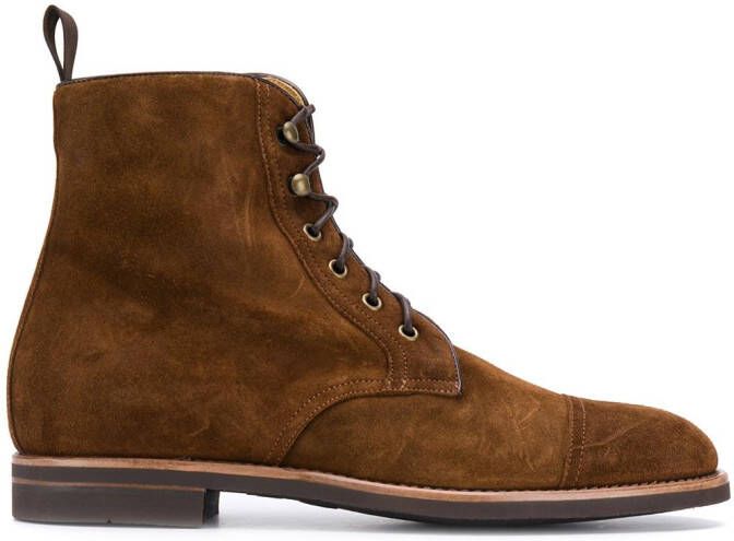 Scarosso lace-up ankle boots Brown