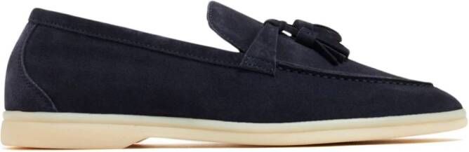 Scarosso Leandra suede loafers Blue