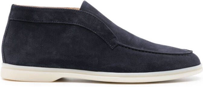 Scarosso Leonardo suede ankle boots Blue