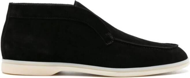 Scarosso Leonardo suede boots Black
