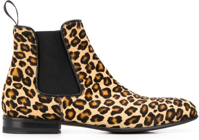 Scarosso Lexi zebra print chelsea boots Neutrals