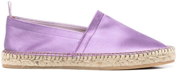 Scarosso Lola silk espadrilles Purple
