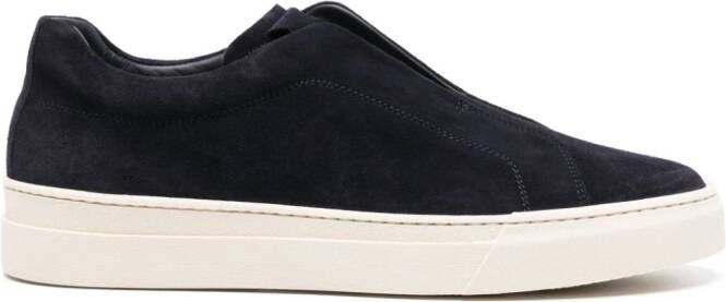 Scarosso Luca slip-on suede sneakers Blue