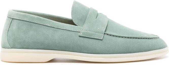 Scarosso Luciano suede loafers Green
