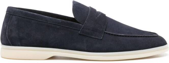 Scarosso Luciano suede penny loafers Blue