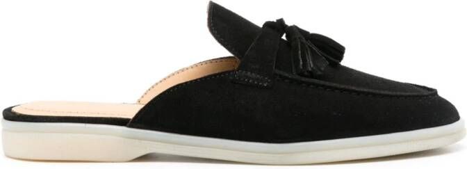 Scarosso Lucrezia suede mules Black