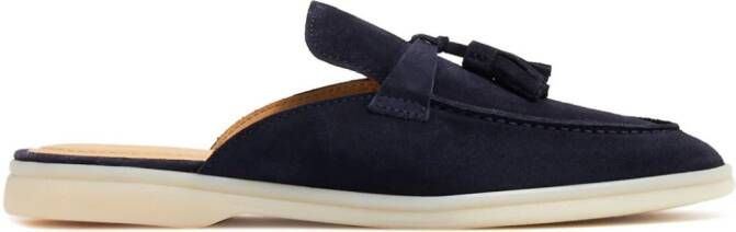 Scarosso Lucrezia suede mules Blue