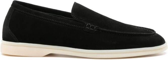 Scarosso Ludovica suede loafers Black