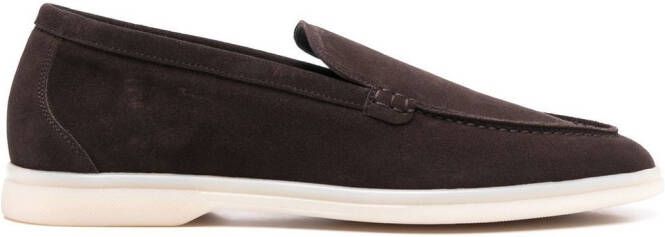 Scarosso Ludovica suede loafers Brown