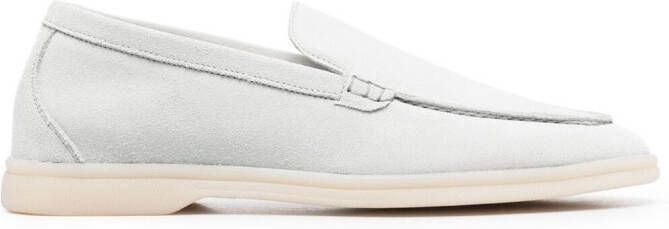 Scarosso Ludovica suede loafers Neutrals