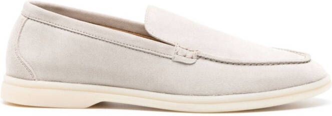 Scarosso Ludovica suede loafers Neutrals