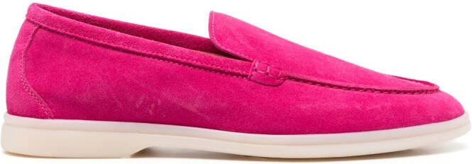 Scarosso Ludovica suede loafers Pink