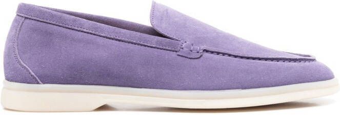 Scarosso Ludovica suede loafers Purple