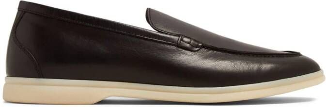 Scarosso Ludovico leather loafers Brown