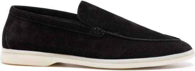 Scarosso Ludovico suede loafers Black