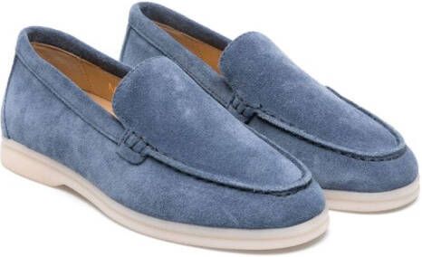Scarosso Ludovico suede loafers Blue