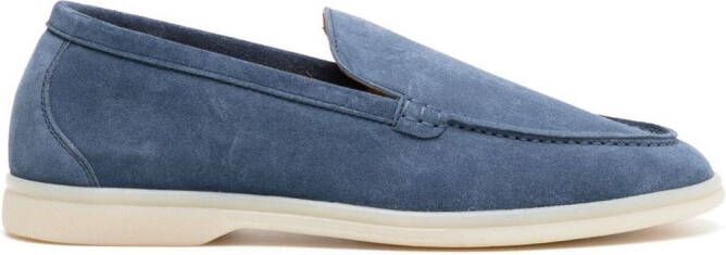 Scarosso Ludovico suede loafers Blue