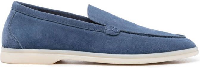 Scarosso Ludovico suede loafers Blue