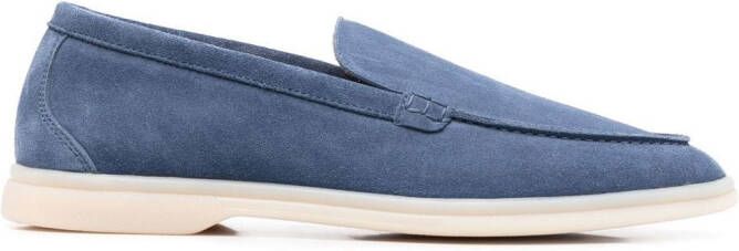 Scarosso Ludovico suede loafers Blue
