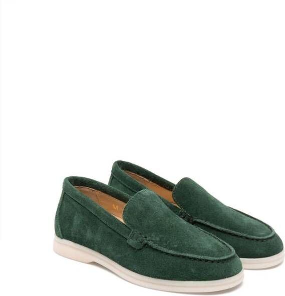 Scarosso Ludovico suede loafers Green