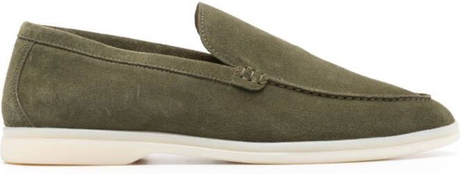 Scarosso Ludovico suede loafers Green