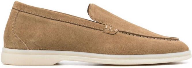 Scarosso Ludoviva suede loafers Neutrals