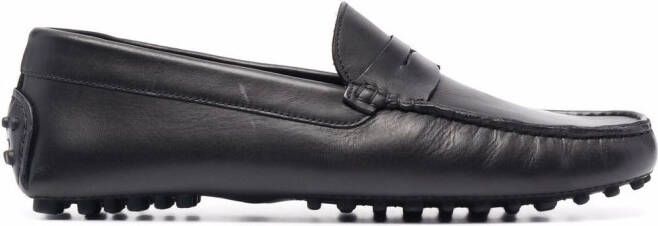 Scarosso Michael square-toe loafers Black