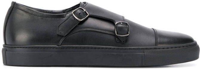 Scarosso monk strap sneakers Black