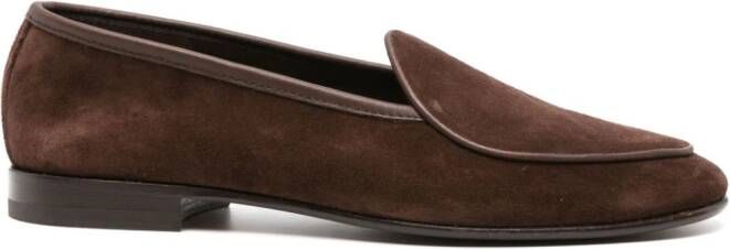 Scarosso Nils suede loafers Brown
