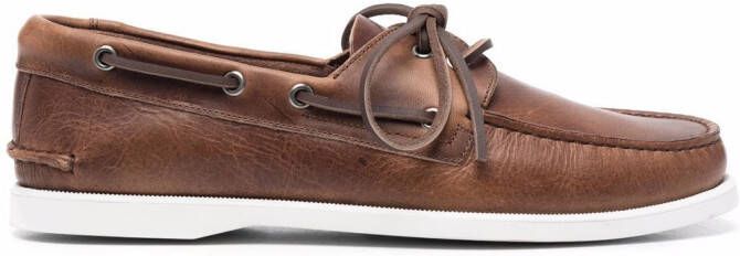 Scarosso Orlando boat shoes Brown