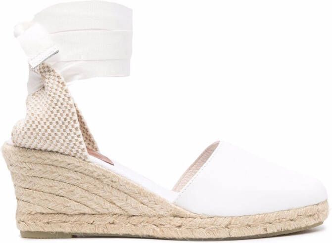 Scarosso Paloma wedge espadrilles White