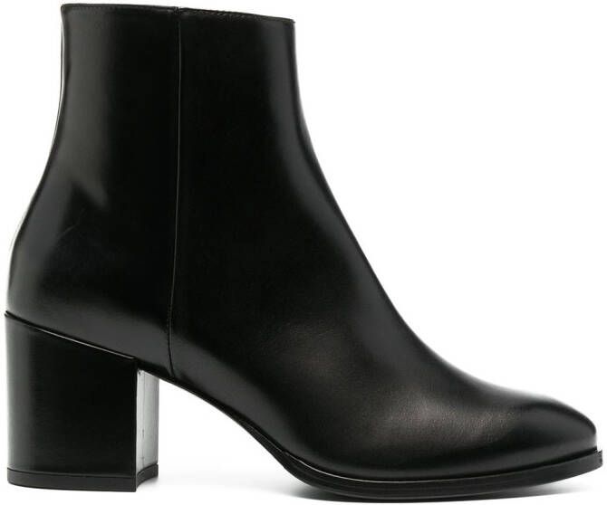 Scarosso polished-finish ankle boot Black