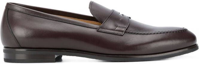 Scarosso Renato almond toe loafers Brown