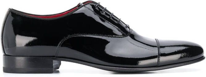 Scarosso Rodrigo patent-leather Oxford shoes Black