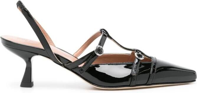 Scarosso 50mm Selena patent-leather pumps Black