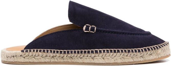 Scarosso suede jute-sole espadrilles Blue