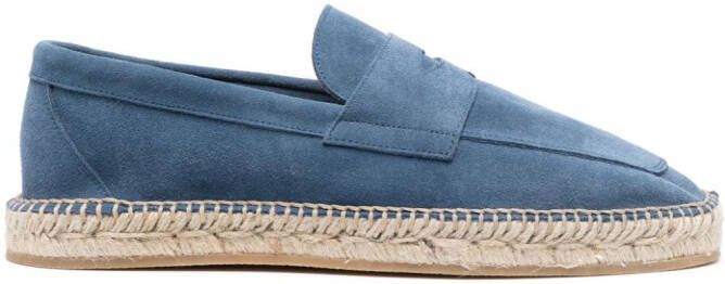 Scarosso suede jute-sole espadrilles Blue