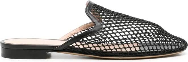 Scarosso Summer Gio mesh mules Black