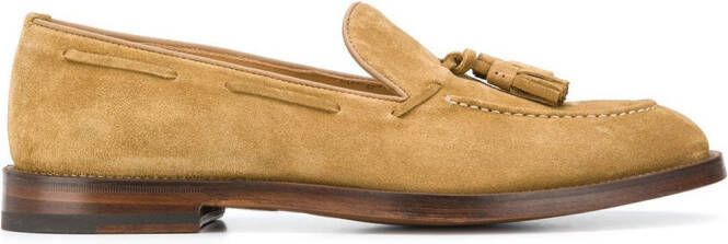 Scarosso x WM Brown William suede loafers Neutrals