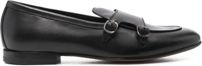 Scarosso Virginia leather loafers Black