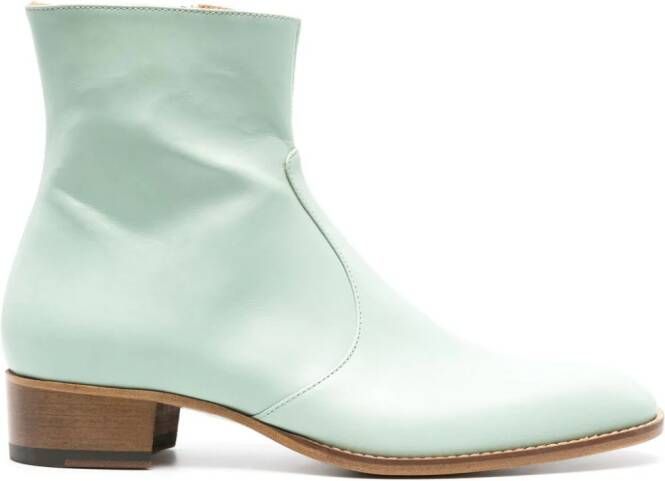 Scarosso Warren leather Chelsea boots Green