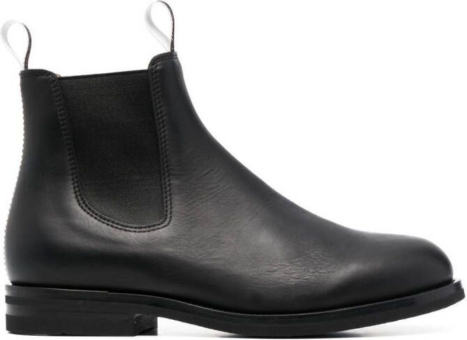 Scarosso William III leather Chelsea boots Black